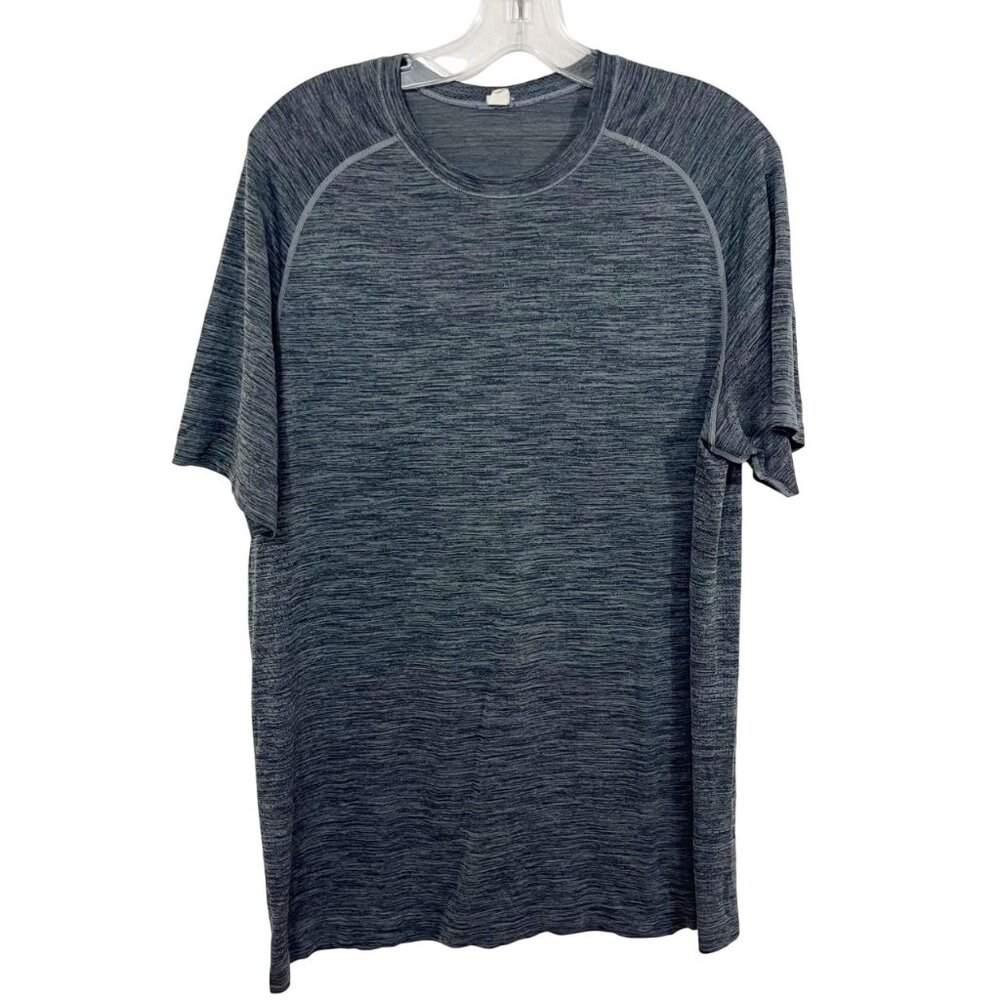 Lululemon Men's Heathered Gray Metal Vent‎ Tech Short Sleeve Shirt - Size Large